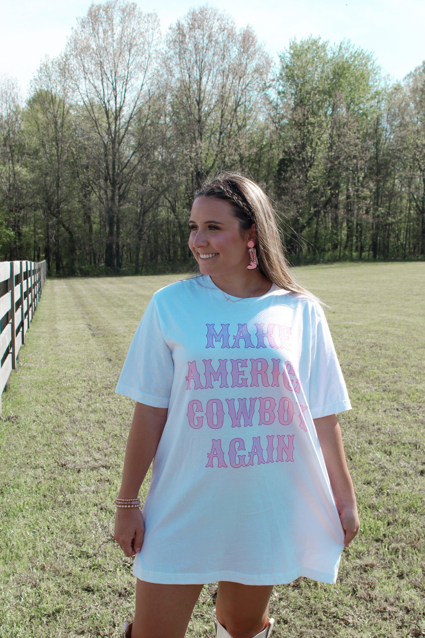 Americas Cowboy Tee - Buckin Bliss